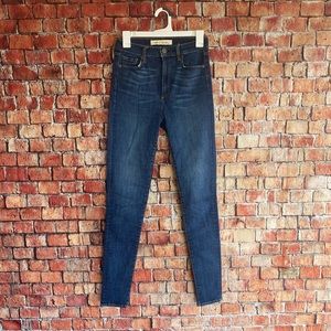 High rise stretch jeans